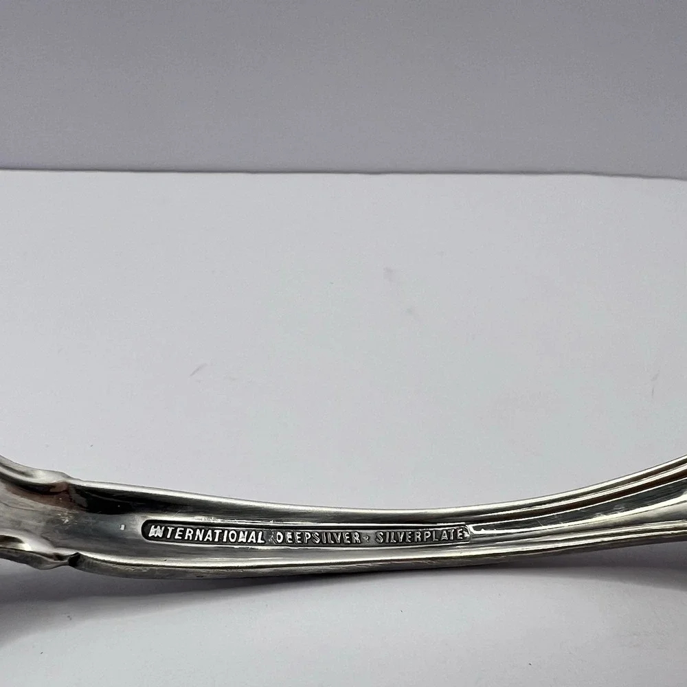 International Silver Orleans Serving Tablespoon Silverplate‎ Flatware 1964 Vtg
